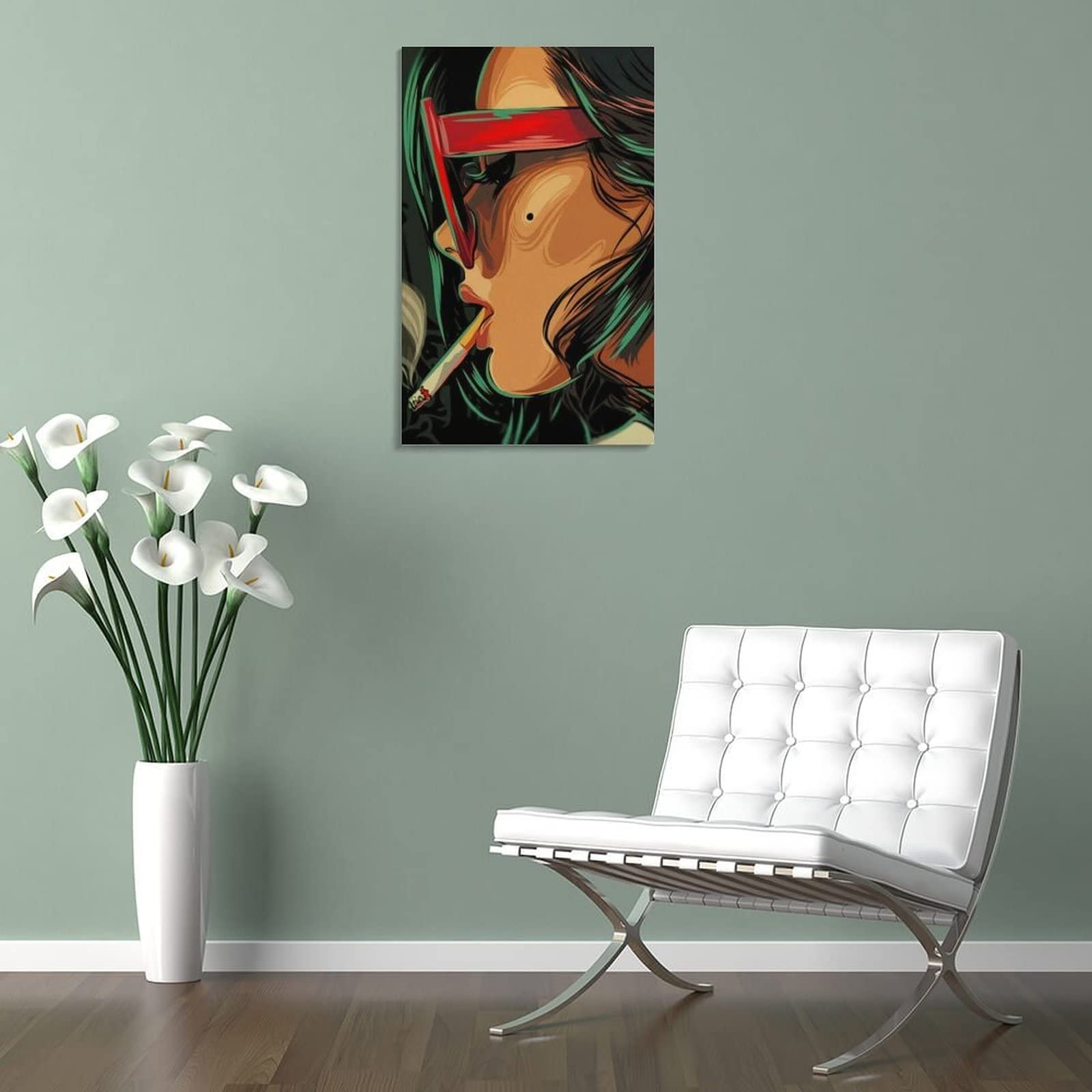Poster pop art con stampa artistica da parete e da ragazza, con stampa artistica da parete e camera da letto, 60 x 90 cm