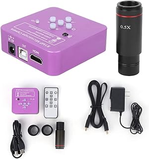 Microscope Camera Industrial Camera Adapter 51MP High‑Definition Display Trinocular Binocular Stereo Microscope Electronic Eyepiece Video Camera US Plug 110‑240V(HY‑1139)