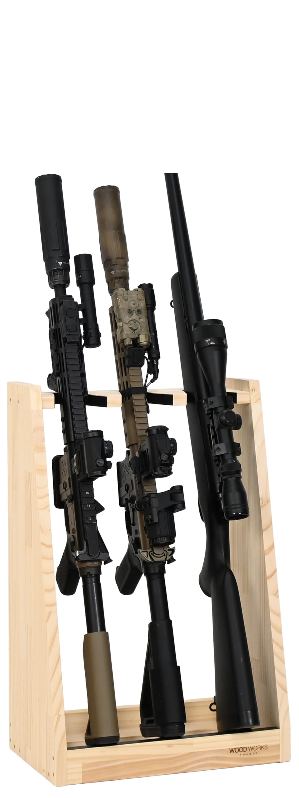 Amazon.co.jp: WOOD WORKS 日本製 ライフルスタンド 3丁掛 (ナチュラル