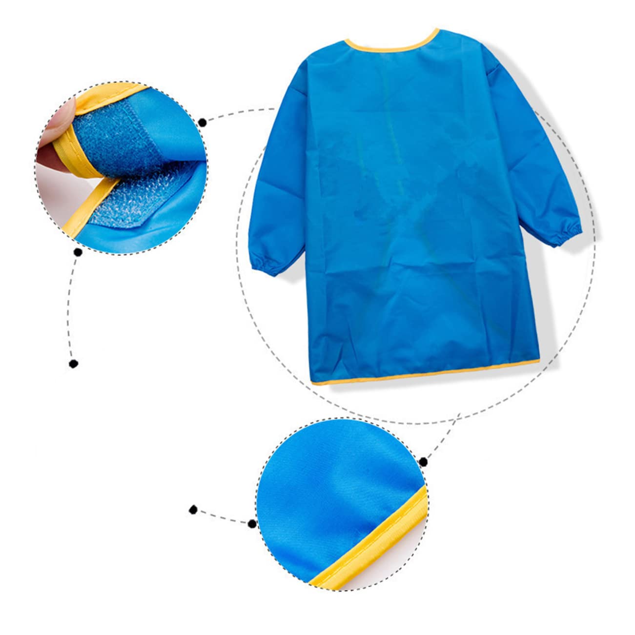 Toyvian 3pezzi Grembiule Per Smock Maniche Lunghe Rosa Per Attività e Protezione Colori