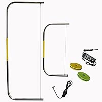 Hot Wire Foam Cutter 2PCS: 31.4" & 15.7" Widths, 65ft Wire, Adjustable Voltage Adapter, Stainless Steel Frame for Styrofoam EPS XPS EIFS