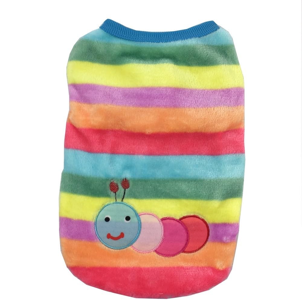 Amazon.co.jp: ドッグセーター レインボーいもむし - S ドッグウエア