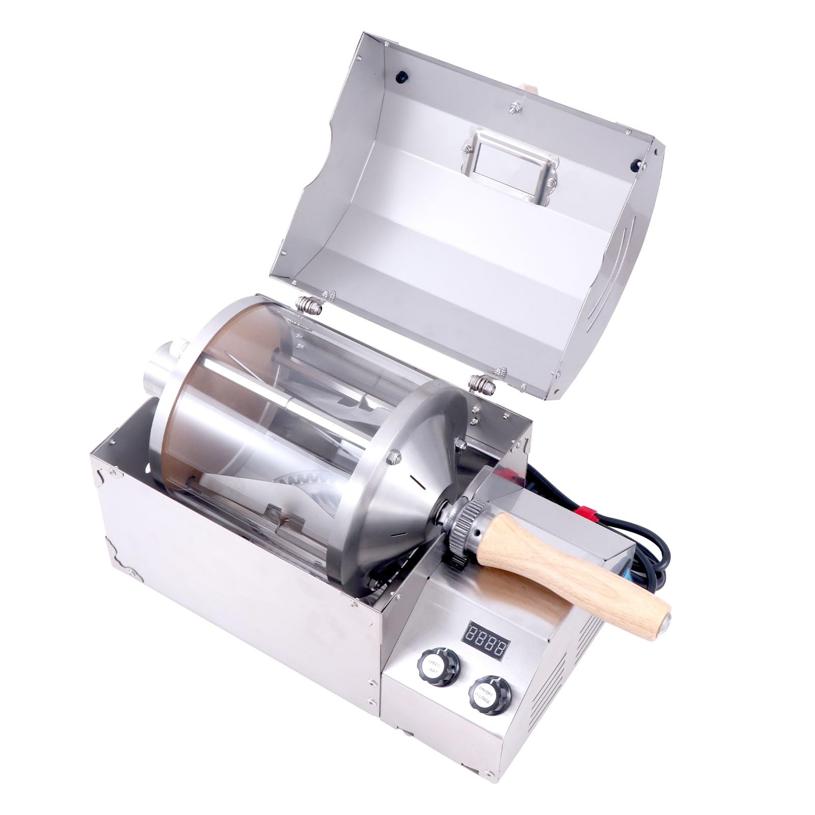 fatamorgana 450g direct fired heating nut roaster barista coffee roaster machine home Roasting Machine electric coffee bean roaster grain dryer 110V Stainless steel shell sturdy and durable