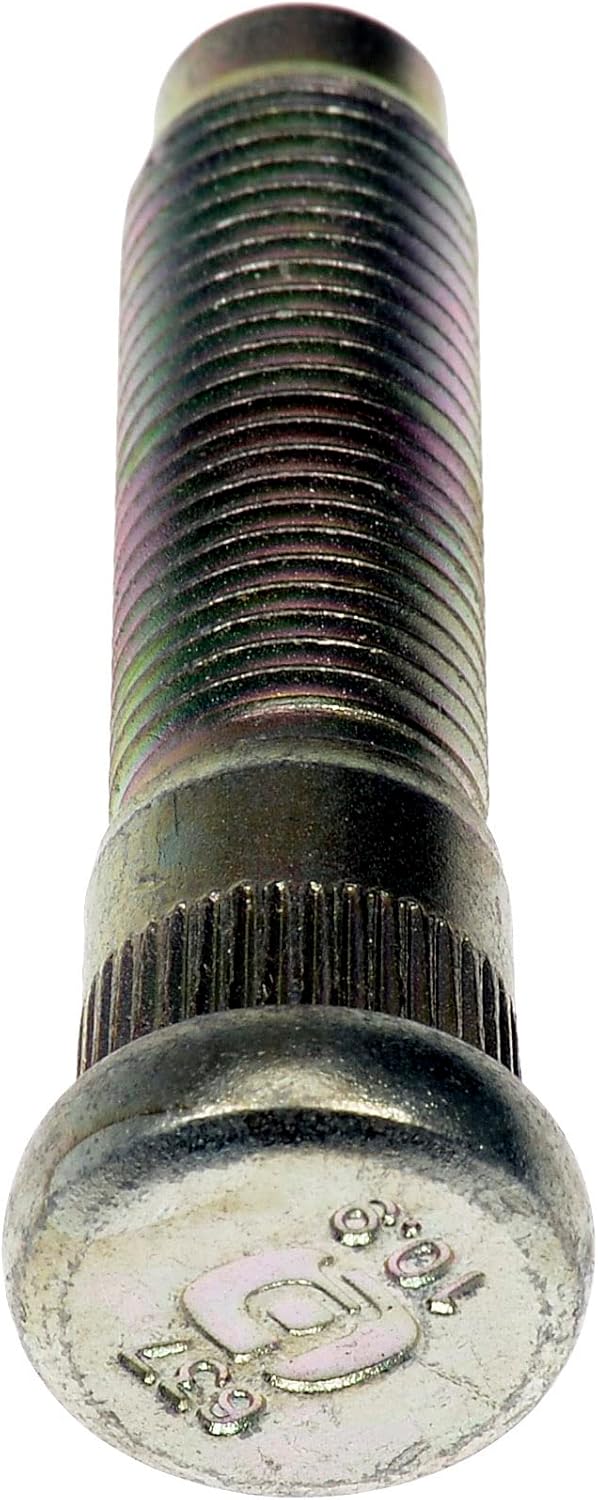 Dorman 610-637 Rear M14-1.50 Serrated Wheel Stud - 15.75 mm Knurl, 65 mm Length Compatible with Select Jeep Models, Pack of 10
