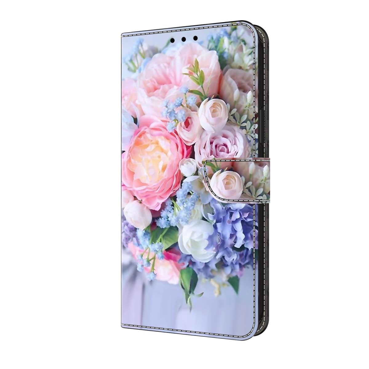 Bnvdfre for Honor X6b Case Protective Flip Phone Art Pattern Cover Shockproof Card Holder with Magnetic Stand Leather Case for Honor X6b - Image 2