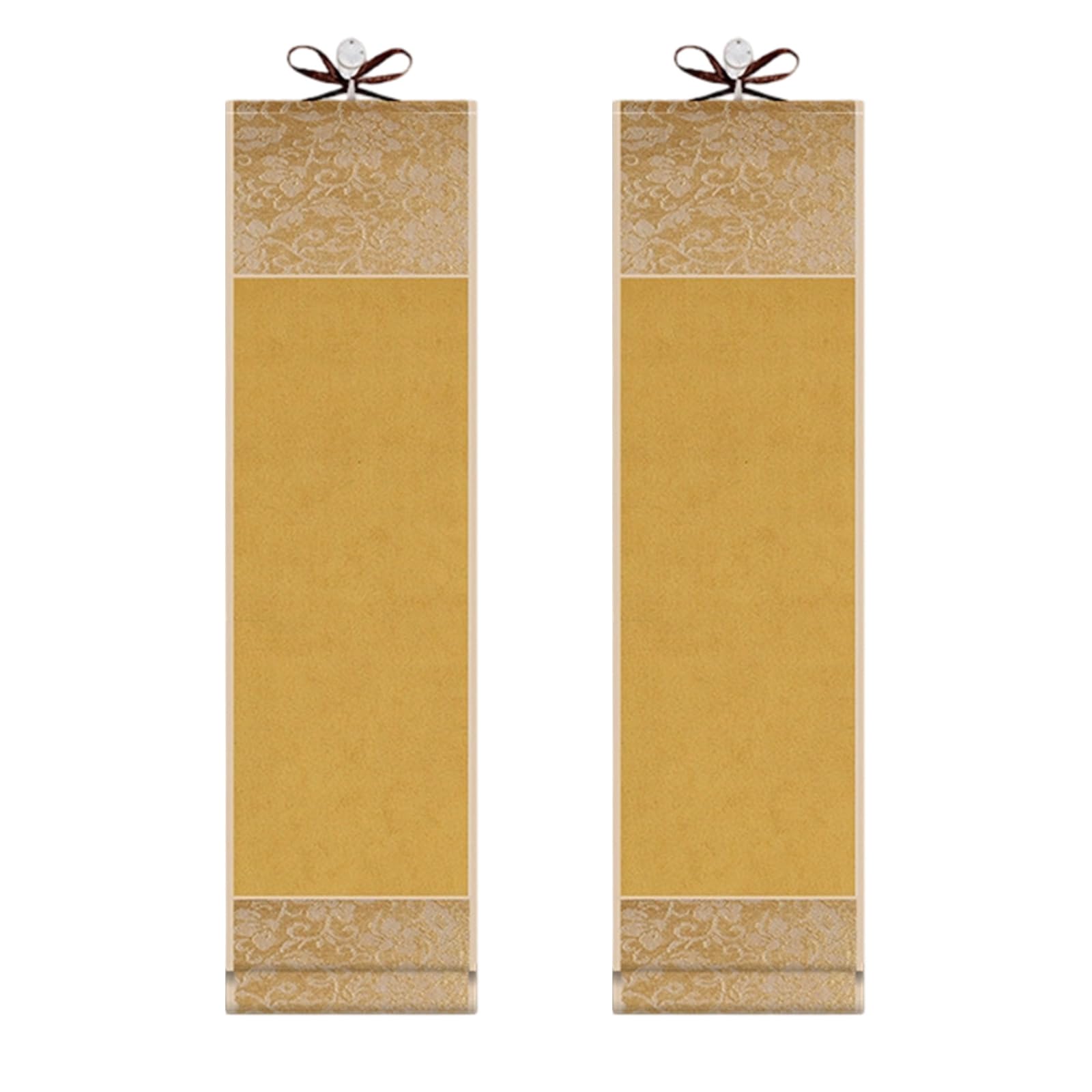 2Pcs Paper Wall Mounting Blanks Scroll for Painting Chinese Calligraphies Blanks Hanging Scrolls Drawing Scrolls Hanging Scroll Wall