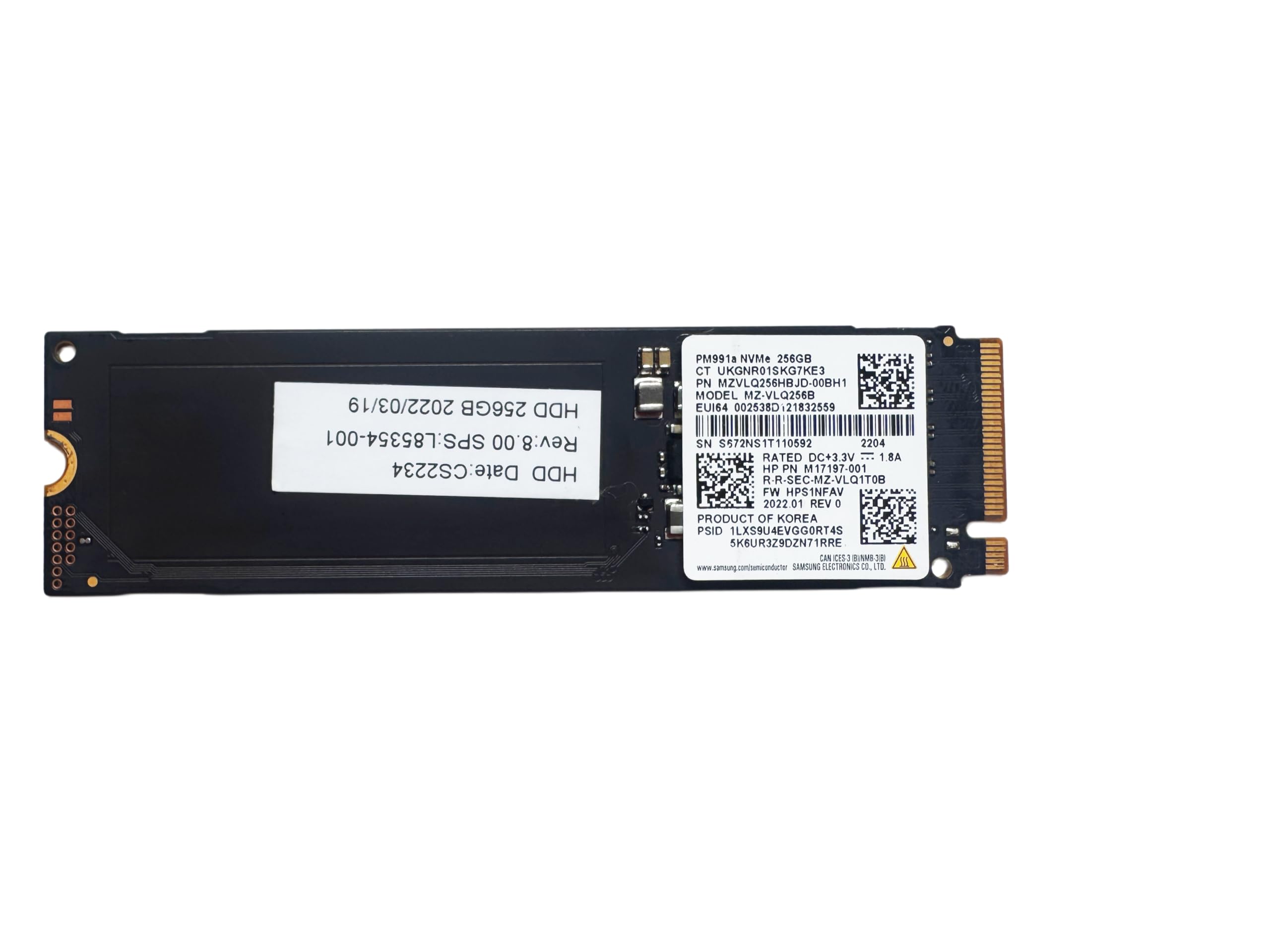 Amazon | 【整備済み品】Samsung PM991a 256GB NVMe SSD M.2 2280 PCIe