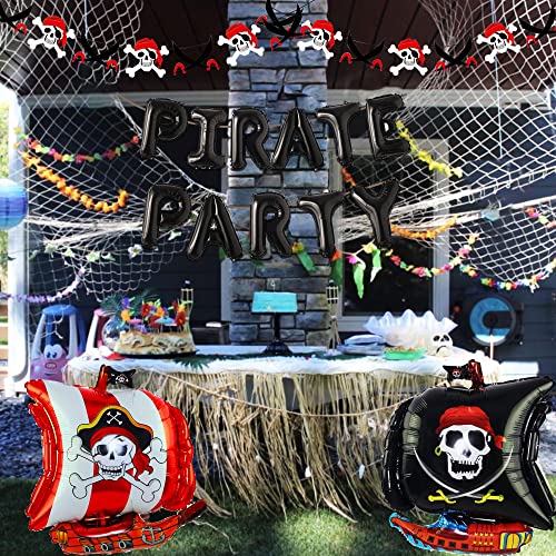 Jevenis Pirate Party Balloons Pirate Party Decoration Pirate Party Supplies Pirate Party Favors Pirate Party Game Banner Pirate Ship Balloons #TOP3