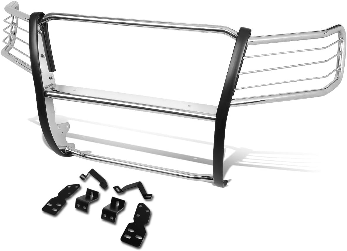 Auto Dynasty Mild Steel Front Bumper Headlight/Grille Brush Guard Compatible with 07-14 Chevy Suburban 1500/Tahoe/Avalanche