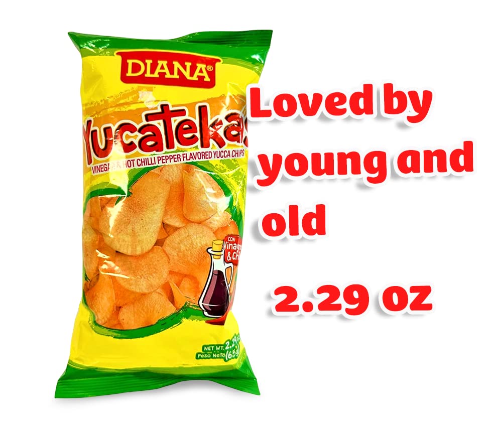 Miniatura 4 de Diana Yucatekas (vinagre y chile picante saborizado con chips de yuca) 2.29 onzas, 2.29 oz mismo gran sabor. (Paquete 06)