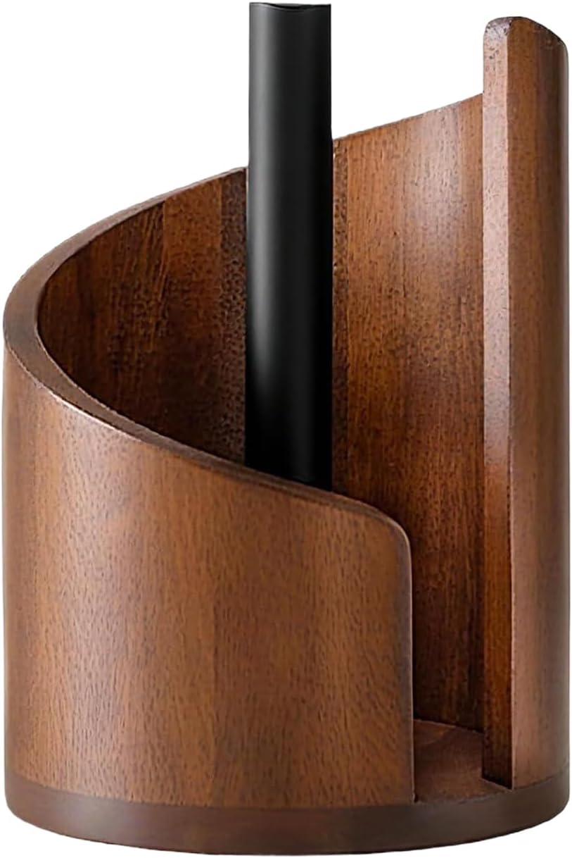 Porte-serviettes en papier | Support distributeur | Porte-serviettes en papier de comptoir en bois Vintage, pour salle de bains, cuisine, Table à manger, armoire, étagère, maison