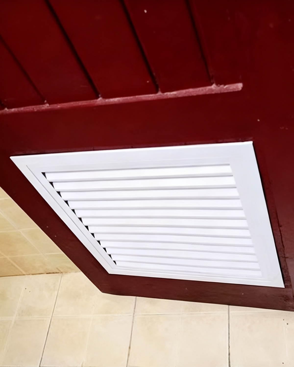 Aluminum Access Panel for House Ventilation, 30x45cm Gable Vent Shutter with Screen, Square Revision Door for Shipping Container Garage, Durable & Easy to Install