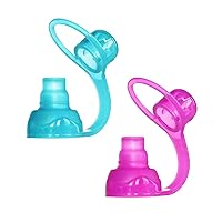 Vista 1 de ChooMee Bolsita de Comida SoftSip con Tapa Destete Guiado por Bebés Válvula de Control de Flujo Sin Derrame, Protege la Boca del Niño, 100% aqua
