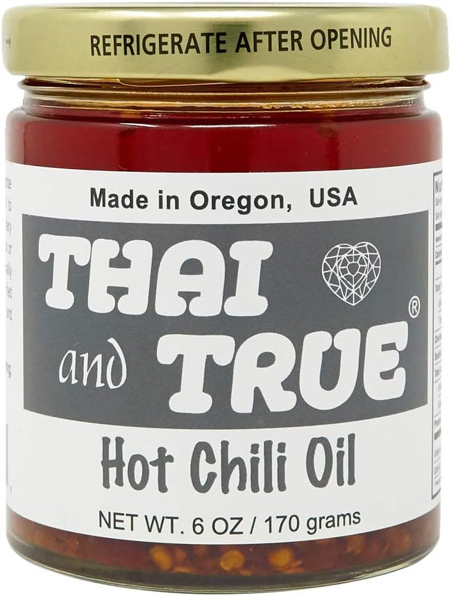 THAI AND TRUE Hot Chili Oil, 6 OZ