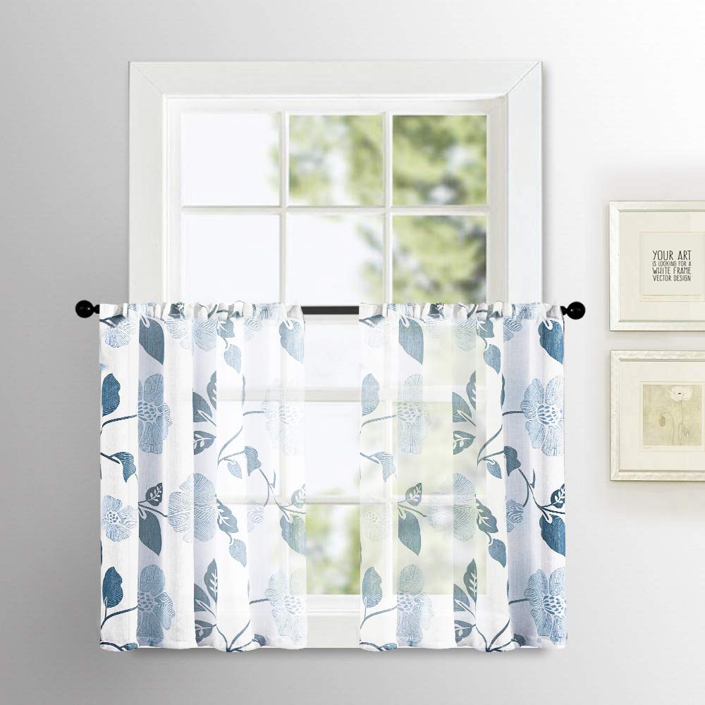 Light Blue Cafe Curtains Curtains & Drapes