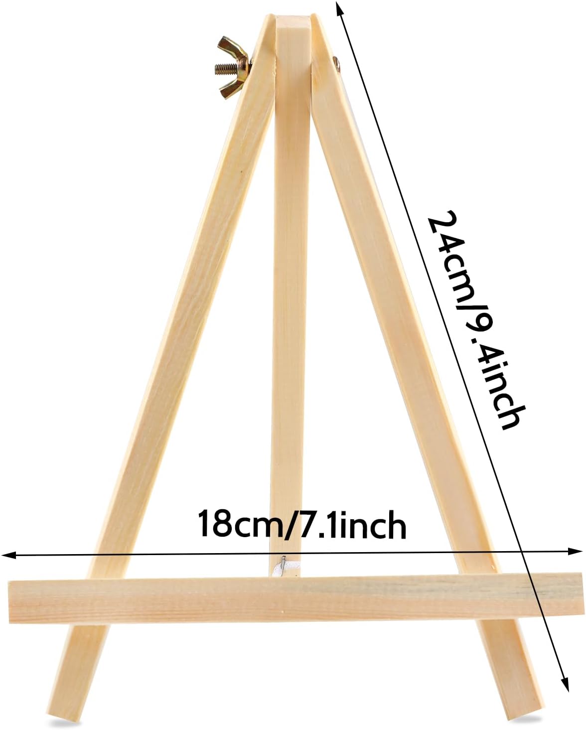 36 PCS 9 Inches Tabletop Easels,Wood Easels, Easel Stand for Painting Canvases, Art, and Crafts, Tripod, Painting Party Easel, Tabletop Easels for Painting, Portable Canvas Photo Picture Sign Holder