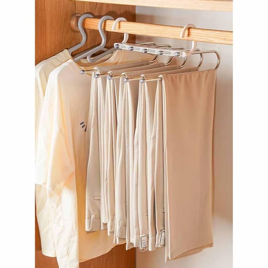 Amazon.co.jp: ズボンハンガー 1本組 スラックスハンガー ズボン