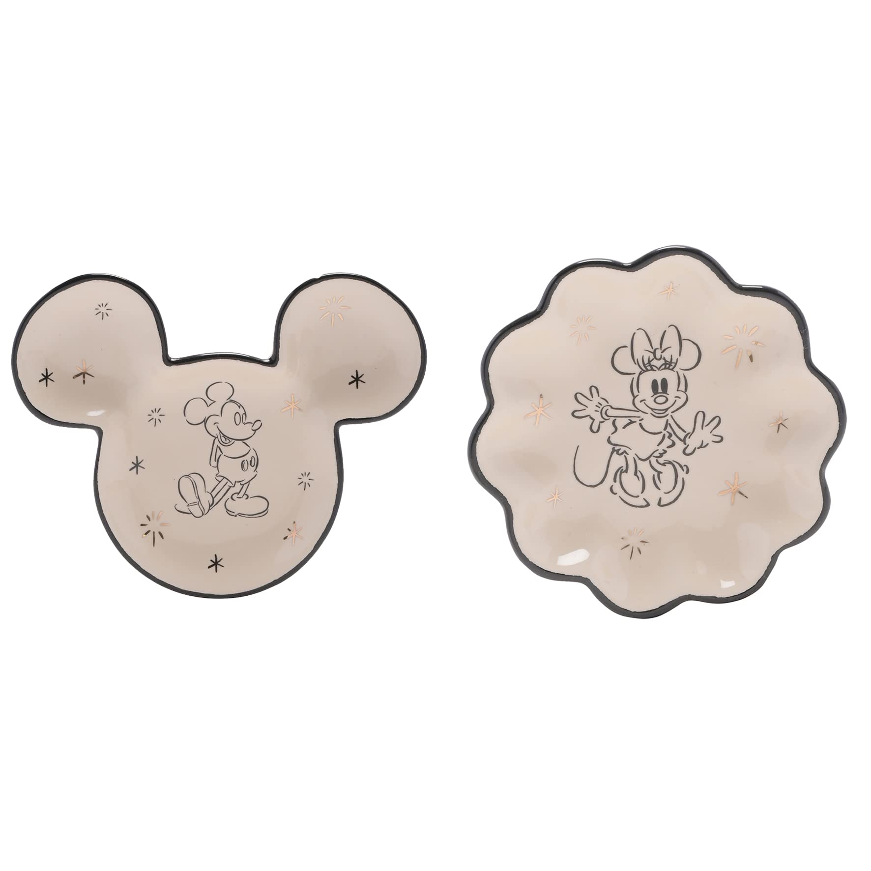 Widdop and Co Disney Mickey & Minnie Set Of 2 Ceramic Trinket Dishes