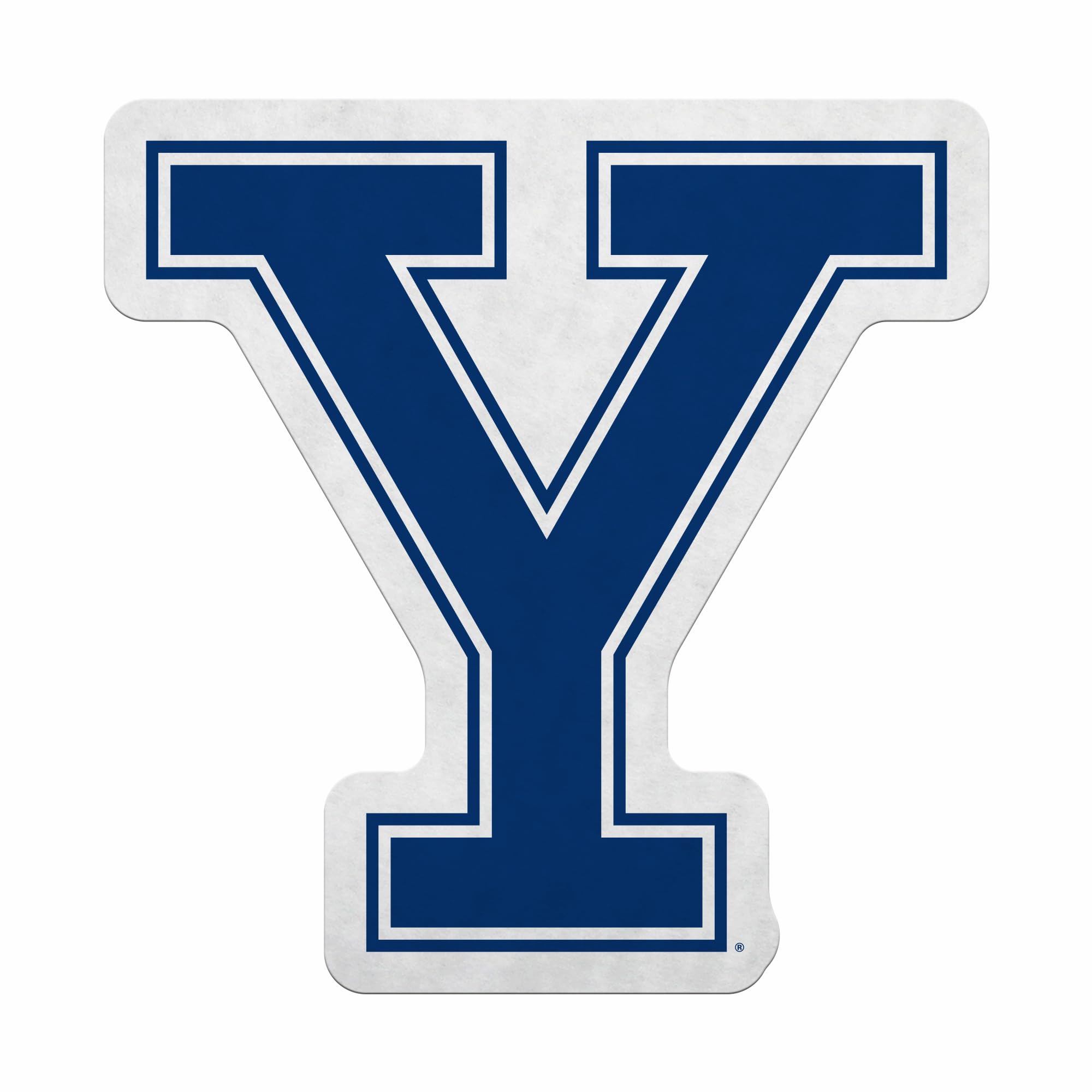 Fanion feutre Yale Bulldogs Rico Industries pour décorer un mur blanc