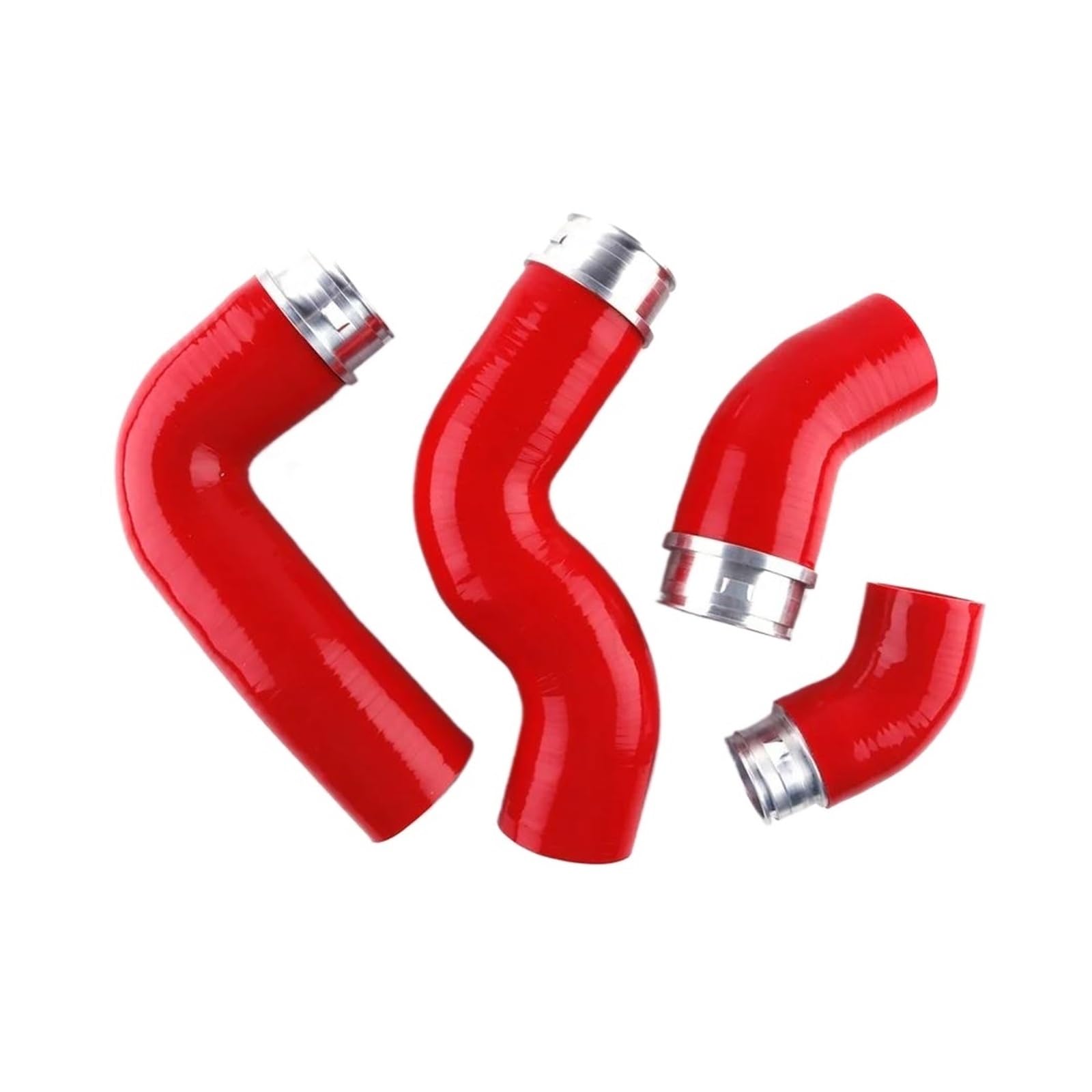 Mashrgx Red Intercooler Hose Silicone Intercooler Coolant Boost Hoses Set For Vw For Golf Gti Mk5 Mkv Fsi 2.0T Turbo(Red)
