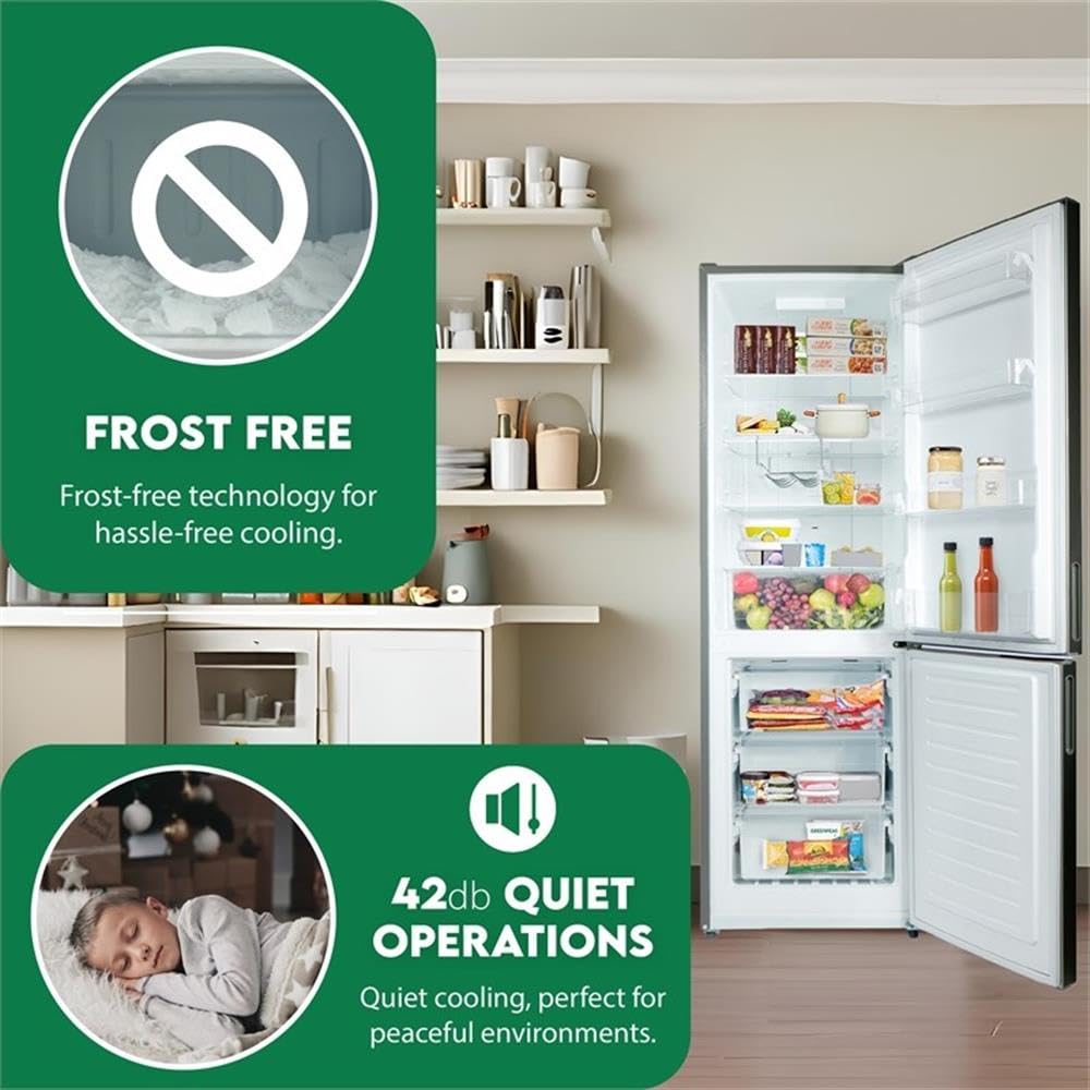 Pemberly Row 11cf Bottom Freezer Refrigerator 24in W/Wine Rack Stainless 110v on Fridge.com - View 4