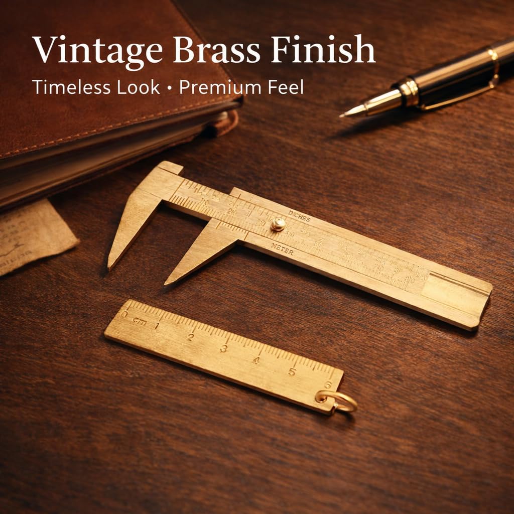 Mini Brass Caliper - Measure Gemstones & Jewelry -3