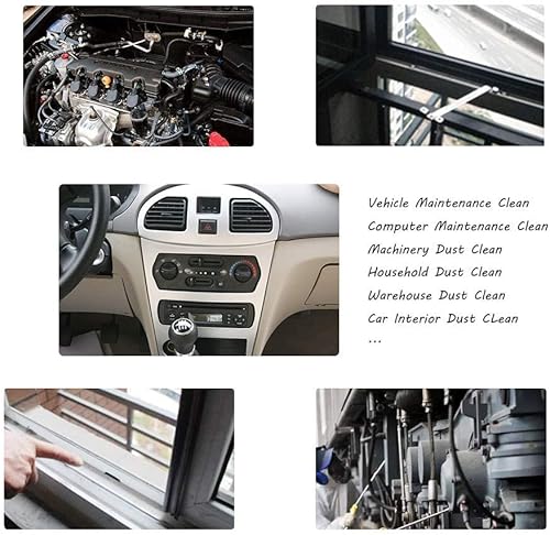 Miniatura 6 de Beduan Pistola de aire de alto volumen con protector de goma de aluminio Boquilla de flujo de aire Accesorios de compresor de aire Herramienta de