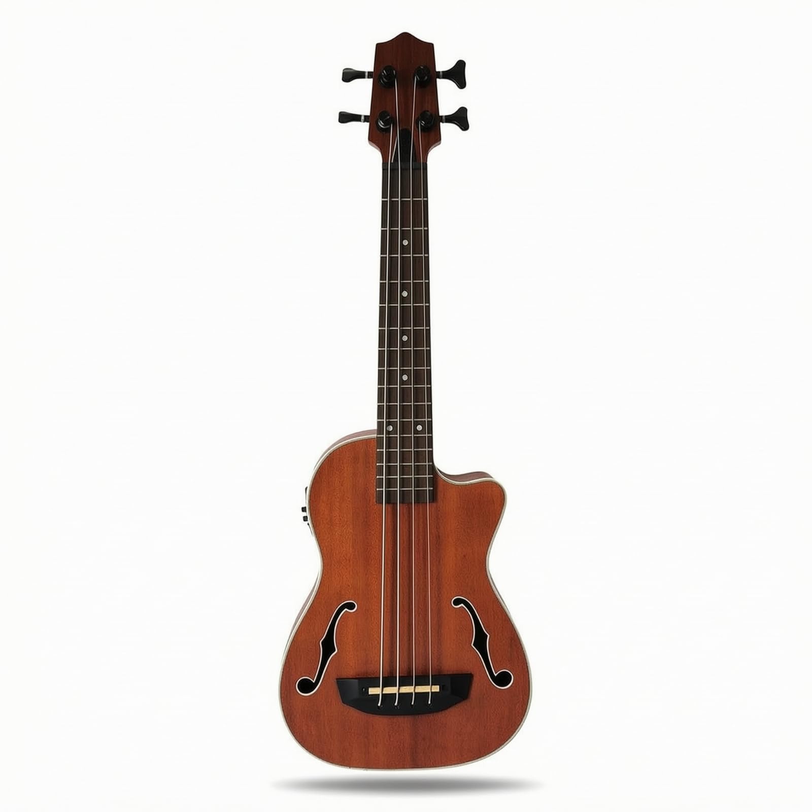 Bass Ukulele Basso Acustico Elettroacustico 30 Pollici Corpo in Tastiera in Palissandro Accesso Facile Ai Tasti Corde, style to 3