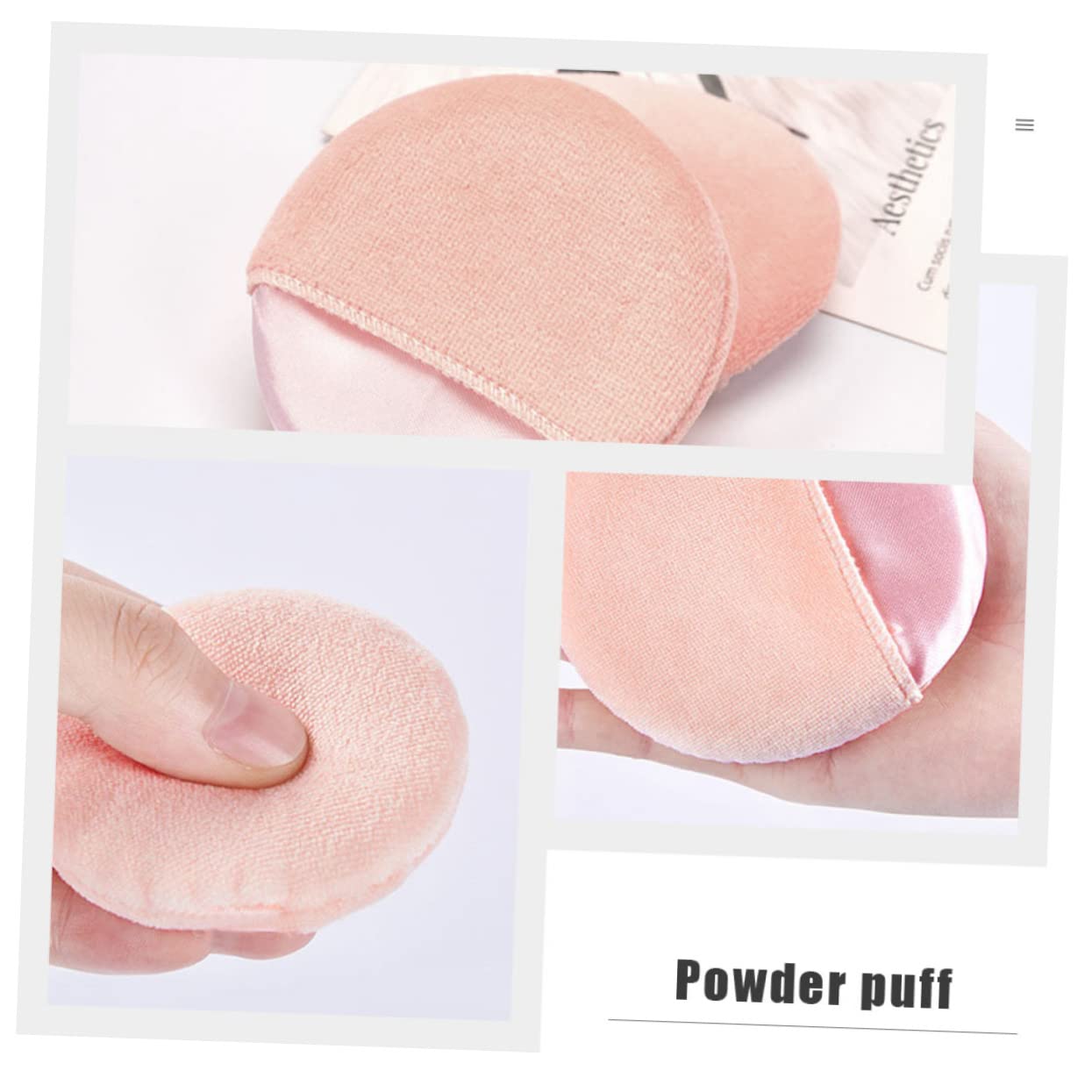 DOITOOL 50stücke Schwämmchen Für Foundation Weiche Runde Puderquaste Für Flüssige Und Trockene Kosmetik Für Gesichtsanwendungen Und Auftragen