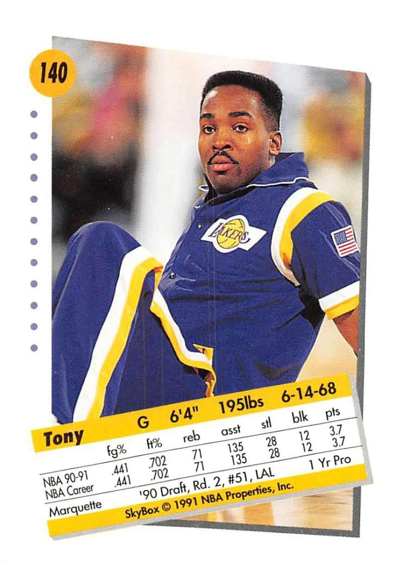 Amazon.com: 1991-92 SkyBox Basketball #140 Tony Smith Los Angeles