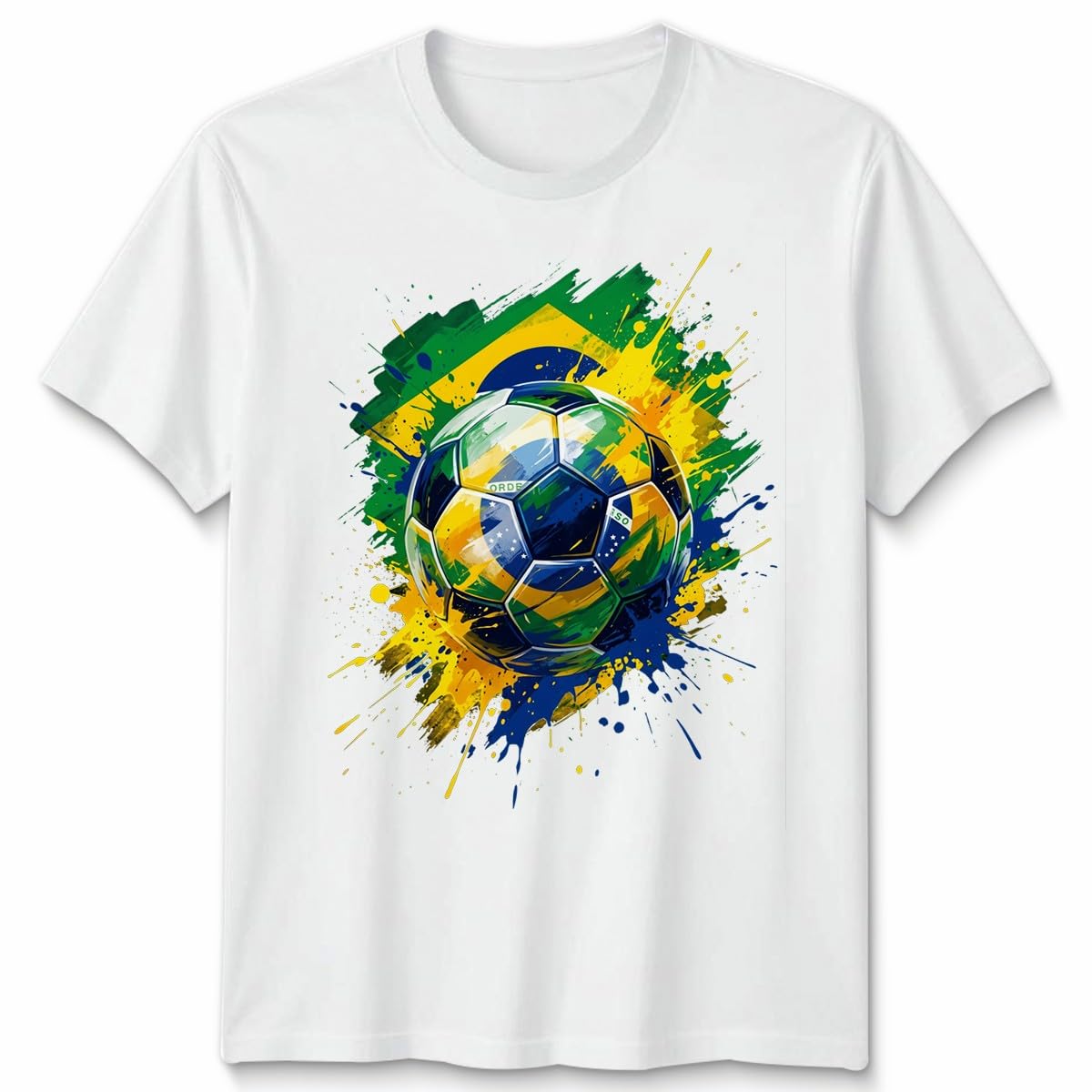 D&T Scotland Vs Brazil Game Day 2026 Unisex T Shirt Scottish Soccer Fans Supporter Merchandise CAN MEX USA Game Souvenir Apparel Unisex S White
