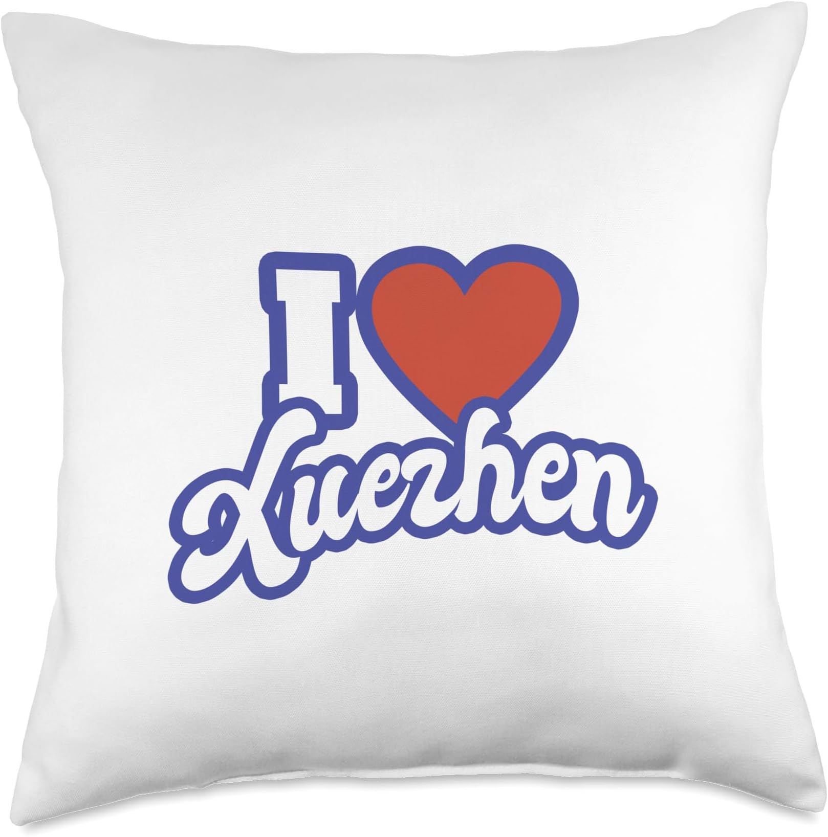 I Love Xuezhen Throw Pillow