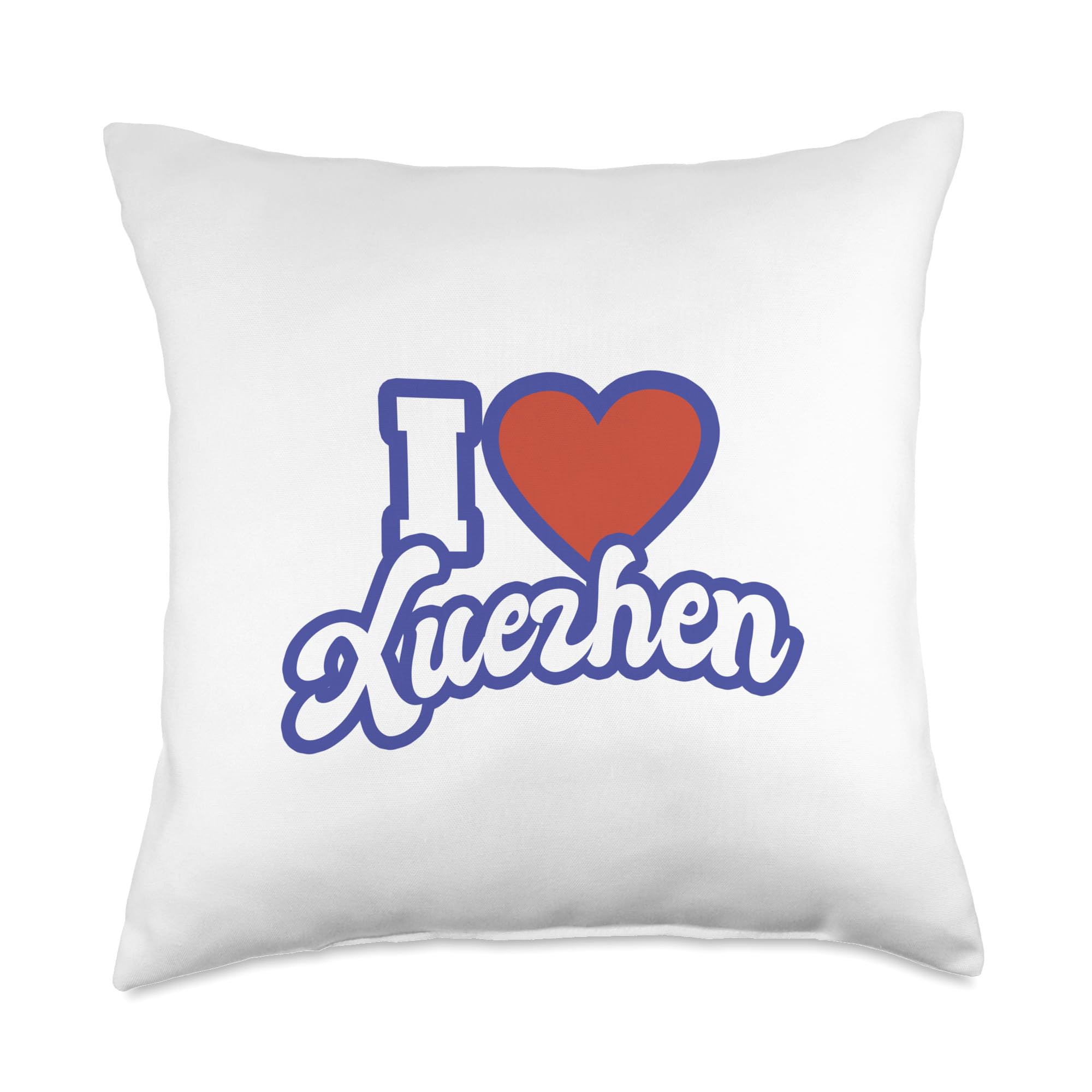 I Love Xuezhen Throw Pillow