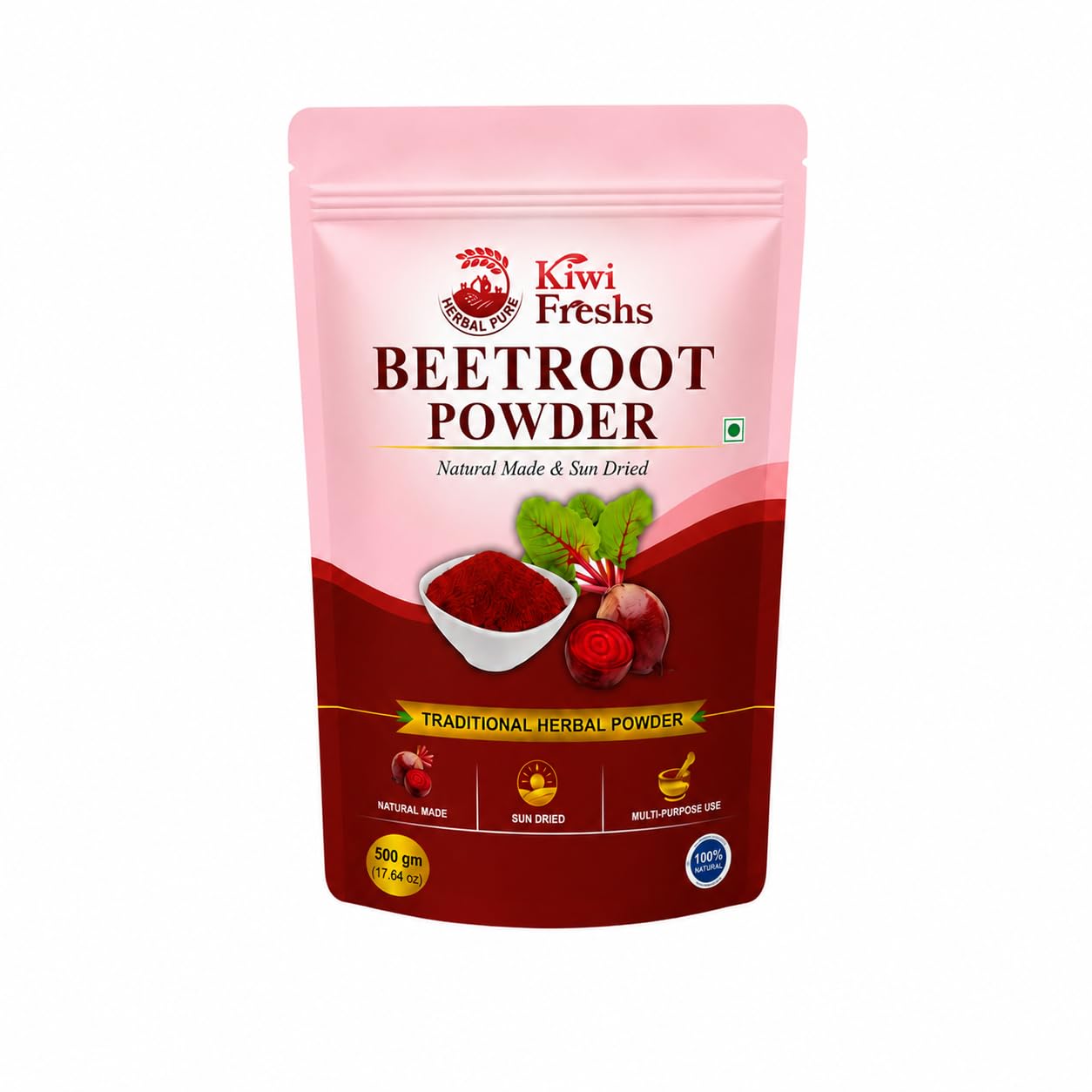 Kiwi Freshs Beetroot Powder 500g | Natural Beet Root Powder for Health Drink, Smoothies, Face Pack & Skin Care | Rich in Antioxidants | 500 GM Pack of 1-image-30