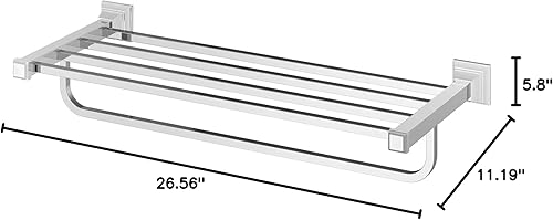 Miniatura 4 de American Standard 7455260.002 TS Series - Estante para tren de 24 pulgadas, cromo pulido
