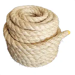 Corda de Sisal 16mm 5m Para Decks, Balanço e Artesanato