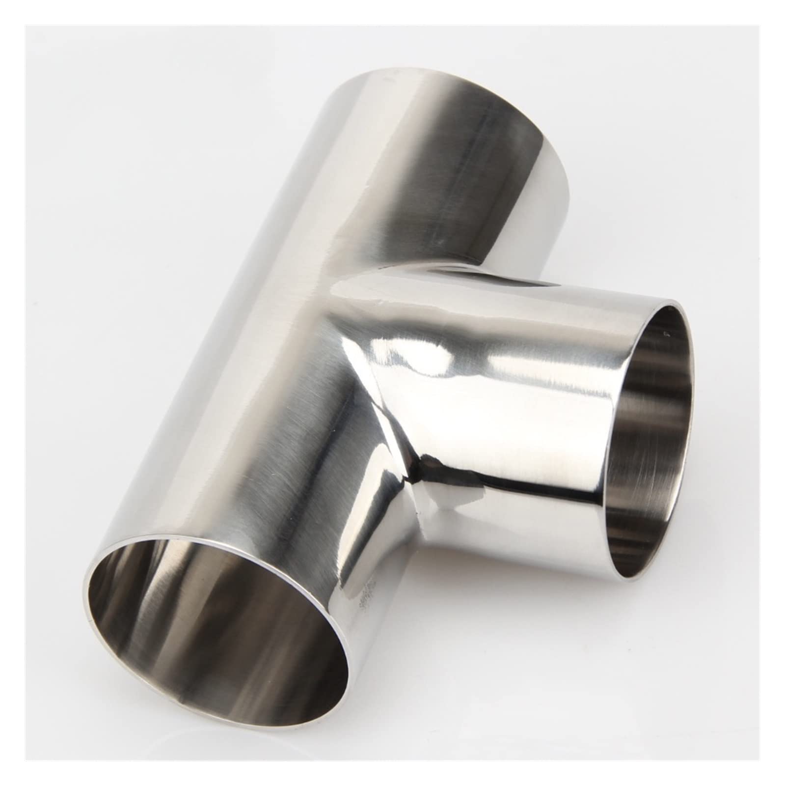 1Pcs 16mm-108mm Type T 3 Way Tee Joint Butt Welding Pipe Connection Fittings Polishing 304 Stainless Steel Cheerfully (Size : 57mm)