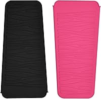 Vista 14 de Alfombrilla con bolsa de silicona resistente al calor para alisadoras de pelo, varitas para rizar, planchas planas y herramientas de peinado