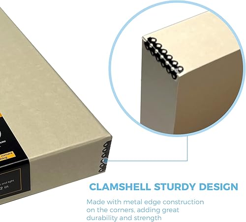 Miniatura 4 de Lineco, Archival - Caja de álbum de conservación de 3 anillas, 12.25 x 11.25 x 2 pulgadas, diseño único para almacenar, conservar, organizar fotos,