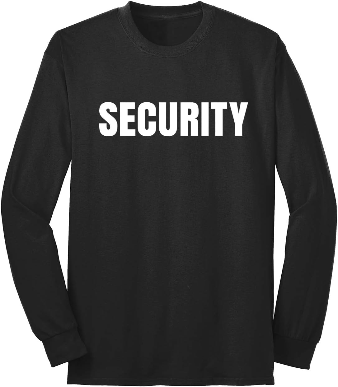 Security Shirt Event Guard Bouncer Police Safety Staff Front & Back Print Long Sleeve