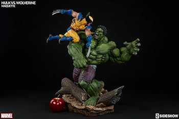 ミ*ー様 マーベル ハルク VS ウルヴァリン フィギュア スタチュー 約30c ミ*ー様 マーベル ハルク VS ウルヴァリン フィギュア