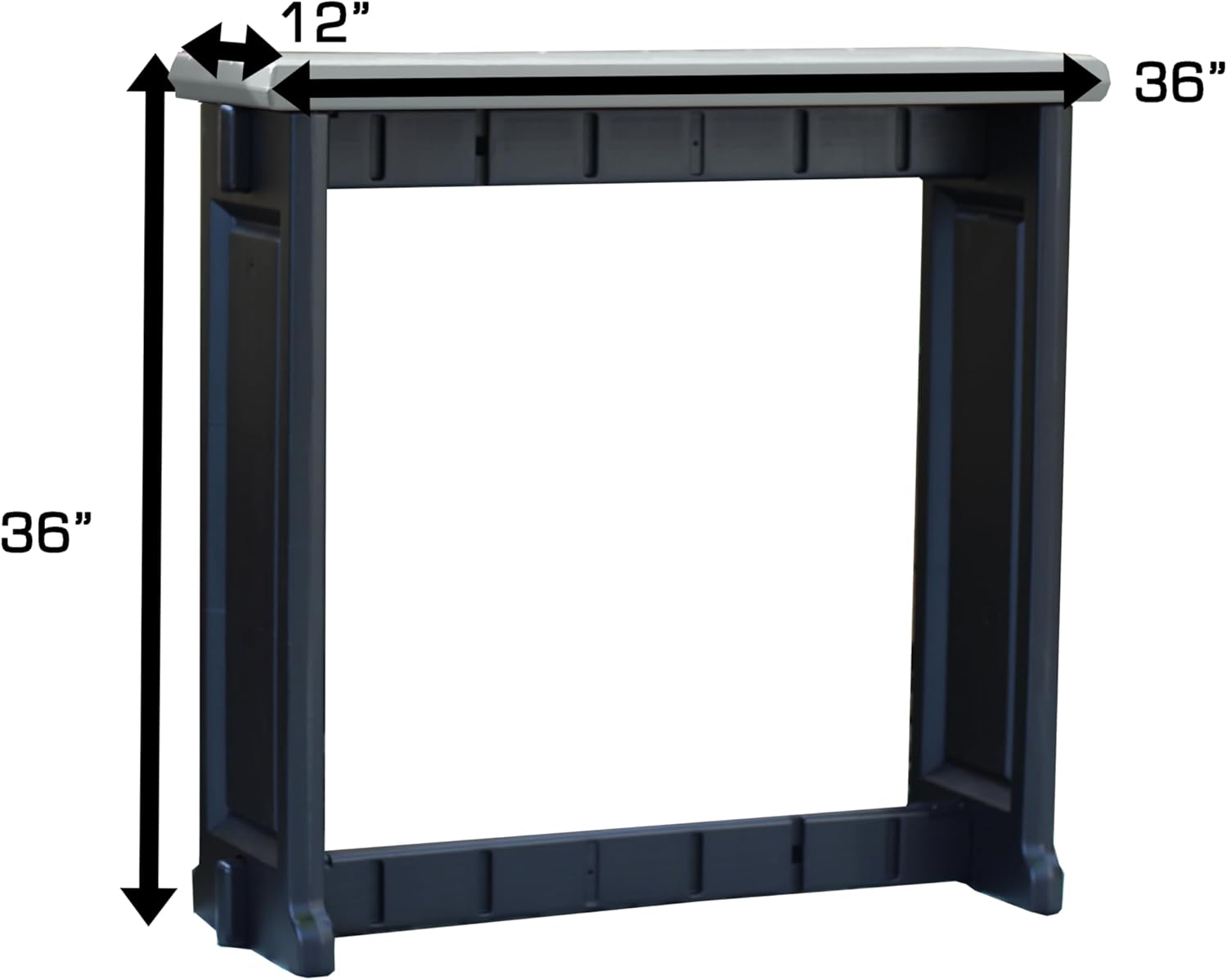 Single Bar Deep Grey Top & Black Base Ideal for Patio Hot Tub Area Backyard Durable WeatherResistant Design Easy Nohardware Assembly Proudly Made in USA