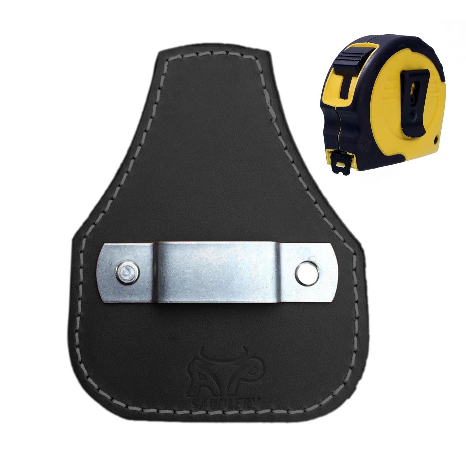 Soporte para Cinta Métrica | Porta Cinta Métrica para Cinturón | Funda para Herramientas De Cuero | Soporte para Cinta Métrica | para Trabajadores Y Aficionados Al Bricolaje