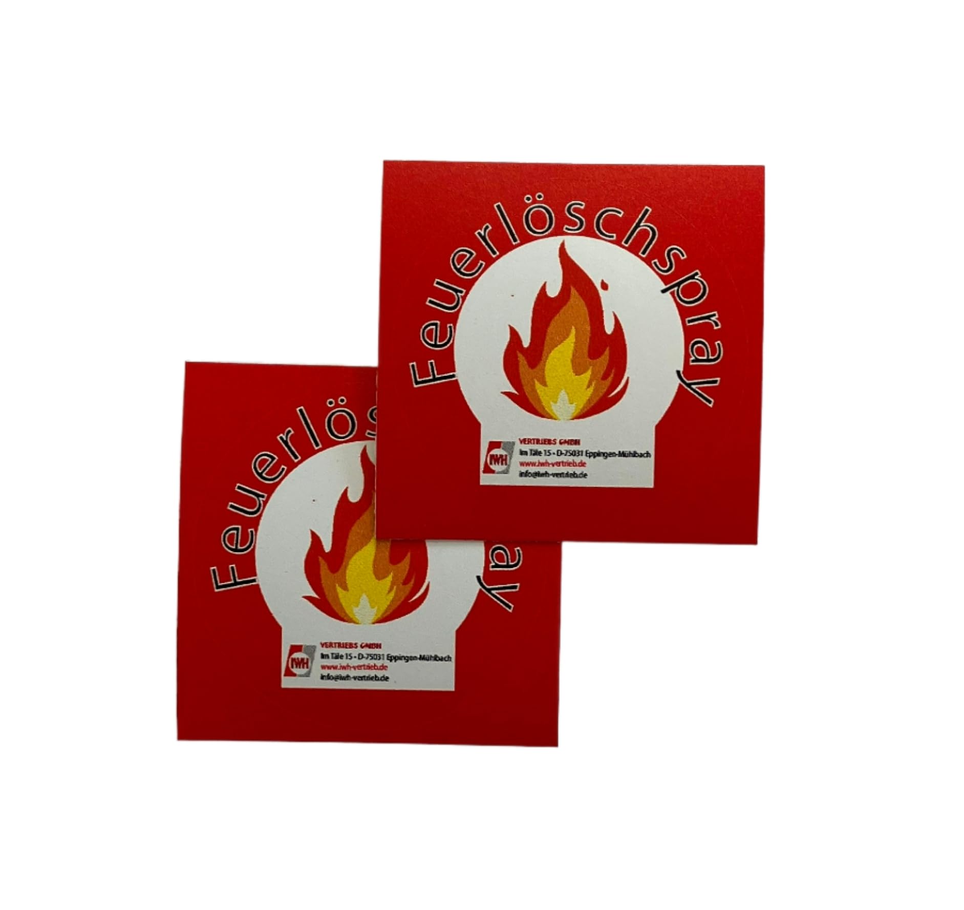 IWH - Spray antincendio 750 ml | Estintore Compatto ABF con Supporto Ideale per Campeggio, Auto, casa e Tempo Libero | Piccolo Spray antincendio Ideale Anche per Viaggiare | Contenuto: 2 x 750 ml;
