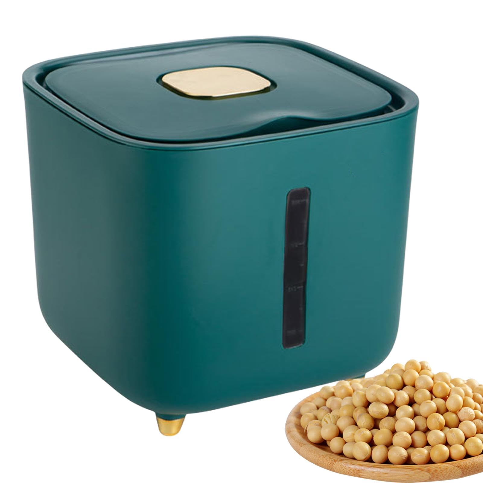 Bacs à riz | Boîtes de rangement hermétiques de 10 kg avec couvercles, seau à riz, grande boîte de rangement pour céréales et aliments secs