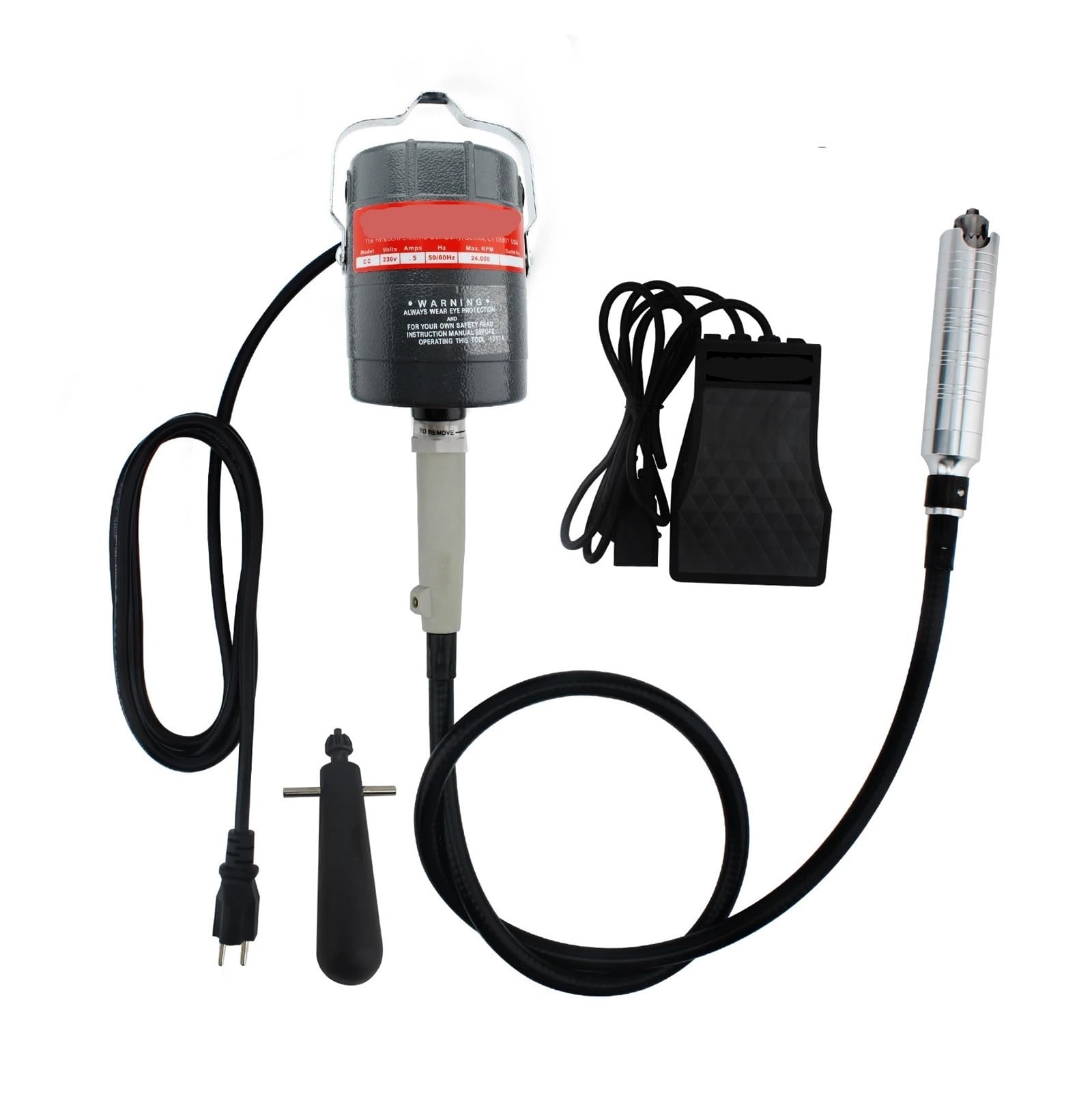 Ewsdsfs 2 Sr Grinder Flexible Shaft Rotary Hanging Motor With Pedalrotary Carving Buffingpolishing Machine For Buffing Drilling Polishing(2)