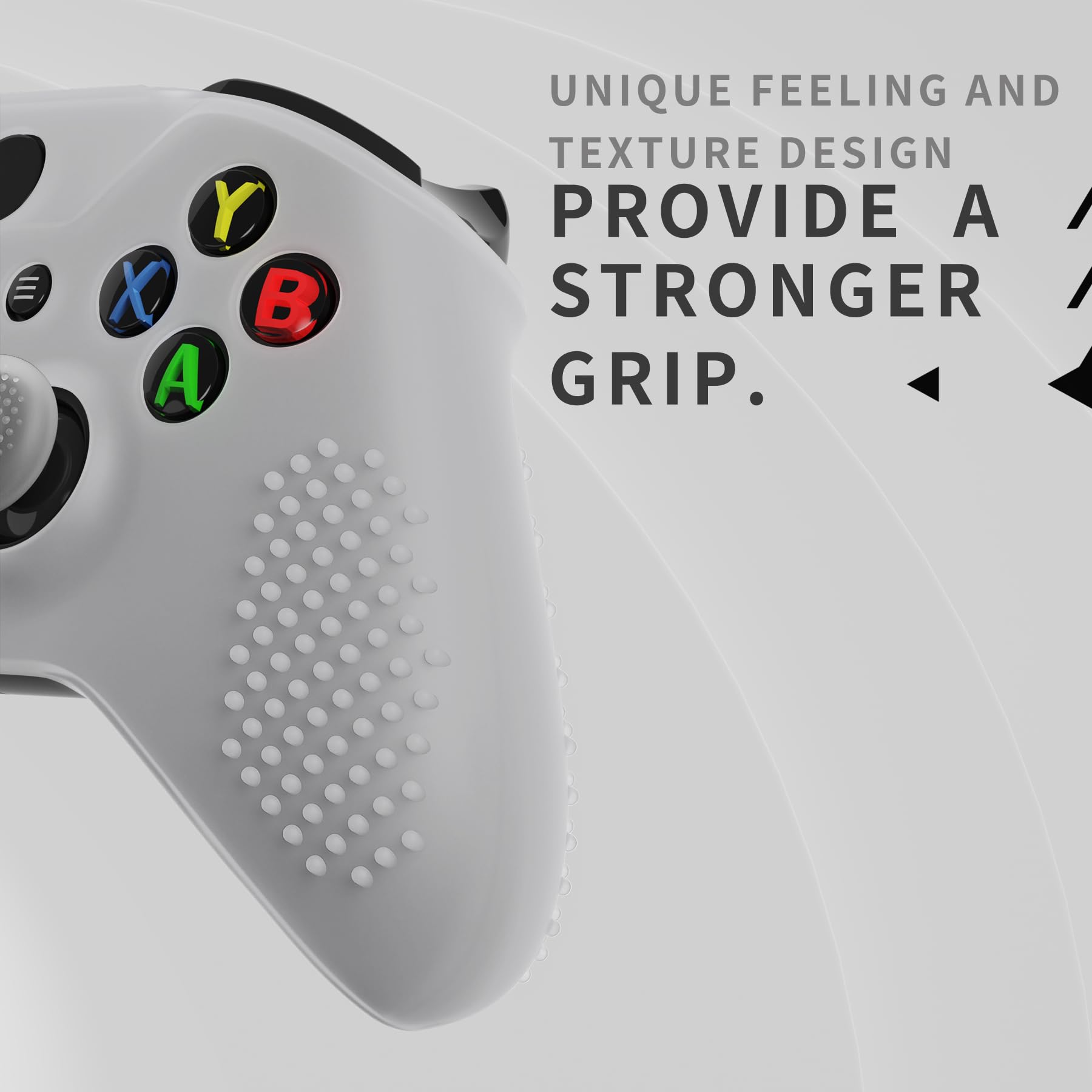 eXtremeRate Cubierta de Silicona para Xbox One S/X Control Accesorios Funda Suave Protectora Antideslizante Carcasa con 2 Tapas de Joysticks para Xbox One S/X(Brilla en Oscuridad)