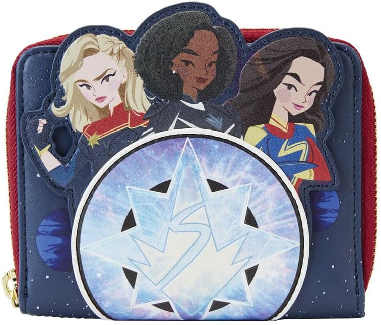 Loungefly Marvel The Marvel's Group Zip Around Wallet