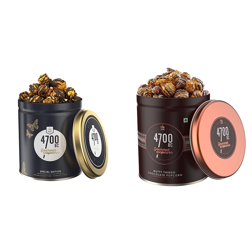 4700BC Mocha Walnut Chocolate Popcorn, Tin, 125g and 4700BC Nutty Tuxedo Chocolate Popcorn, Tin, 125g-image-20