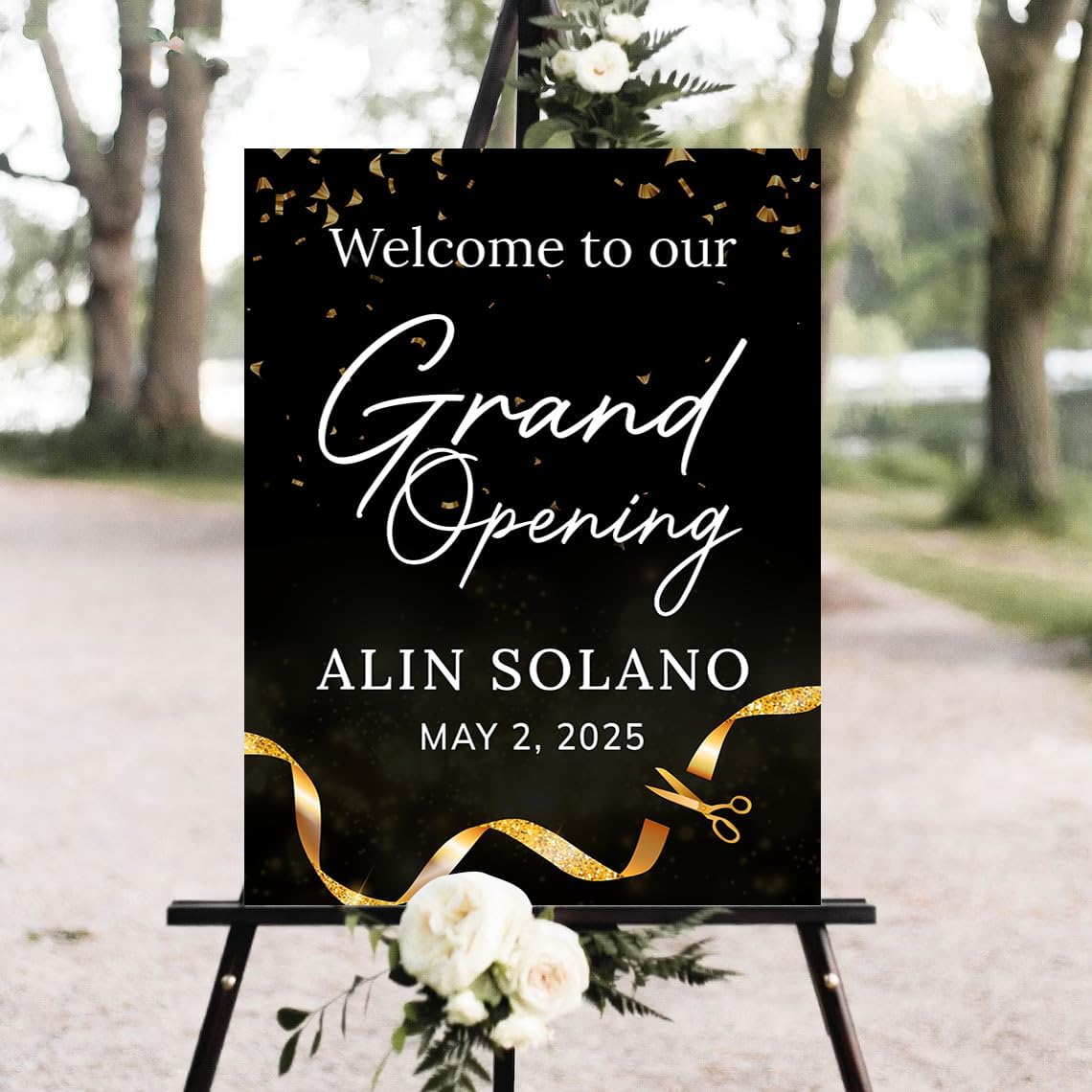 Grand Opening Welcome Sign, Grand Opening Sign For Shops Restaurants Store Advertising Malls Companies Retail Business Office, Re-Opening New Store Decorations, Decor for Grand Party #15